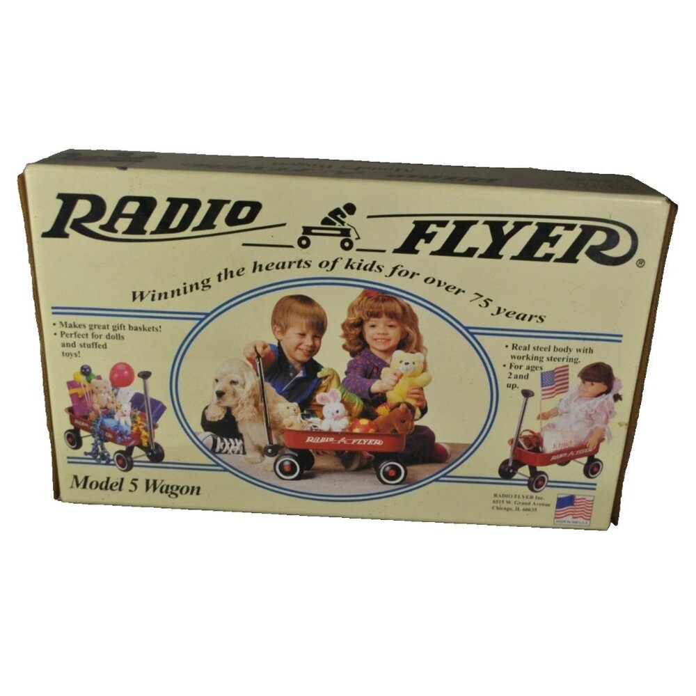 Small 12 1/4" Radio Flyer Model 5 Little Red Wagon Sealed Box